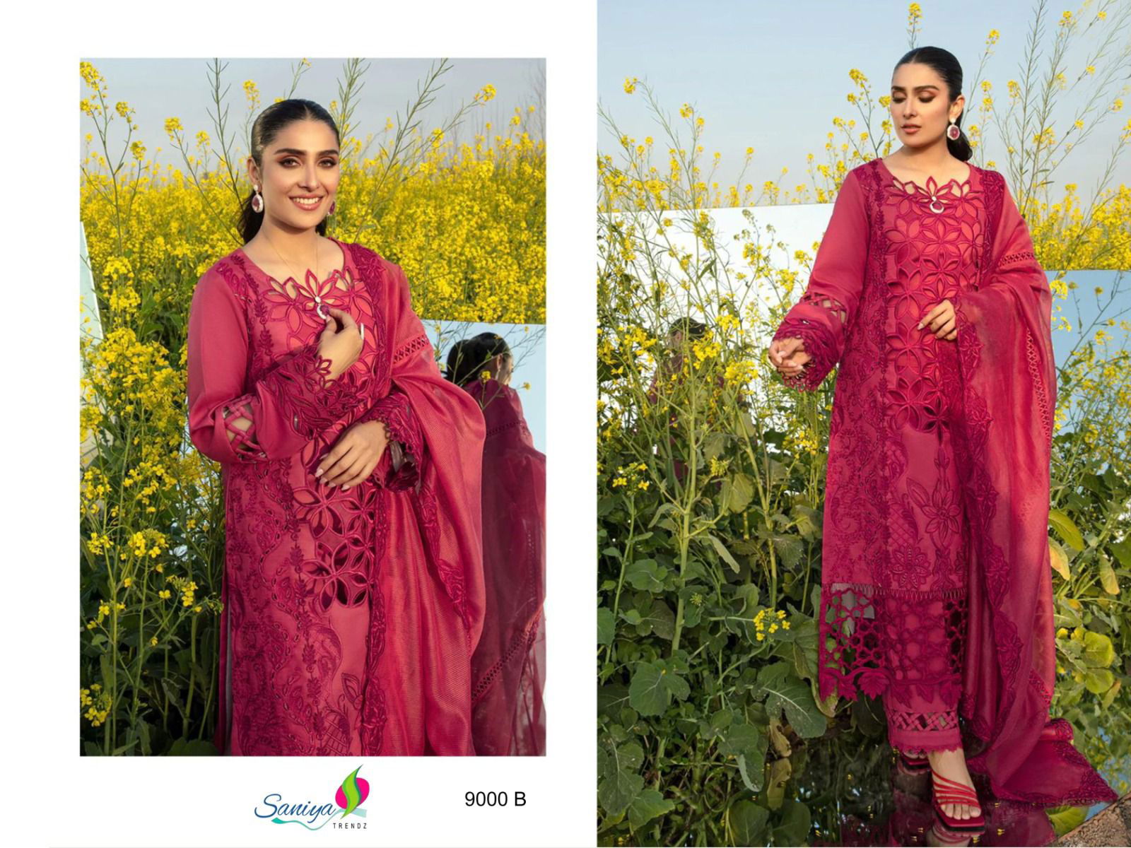 Rang Rasiya Vol 9 By Saniya Cotton Pakistani Dress Material Wholesale In India